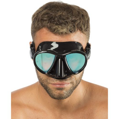 Cressi Metis Black Dive Mask Mirrored Lens