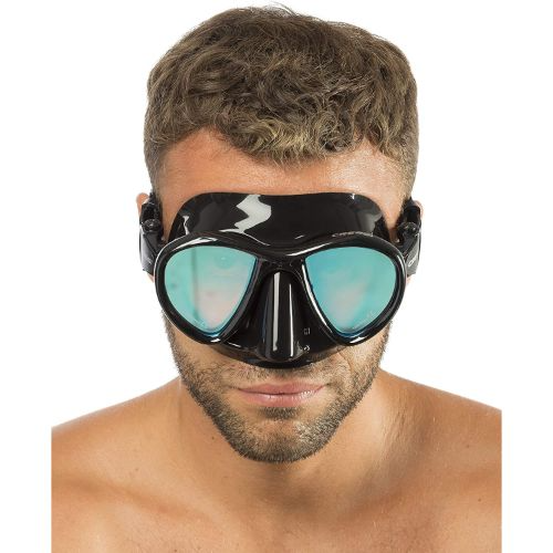 Cressi Metis Black Dive Mask Mirrored Lens Davo's Tackle Online