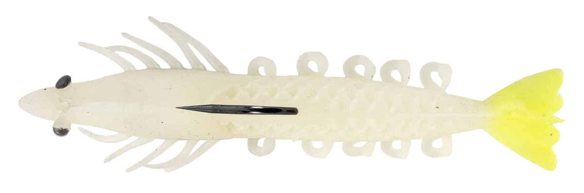 Berkley PowerBait Cull Shrimp - Glow Chartreuse top view