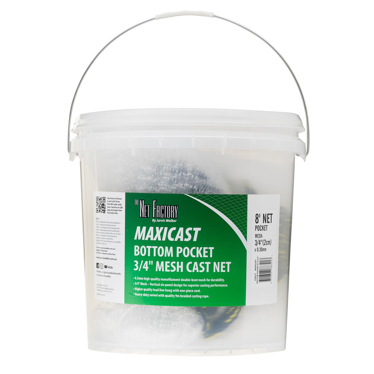 Net Factory Maxicat Bottom Pocket Cast Net