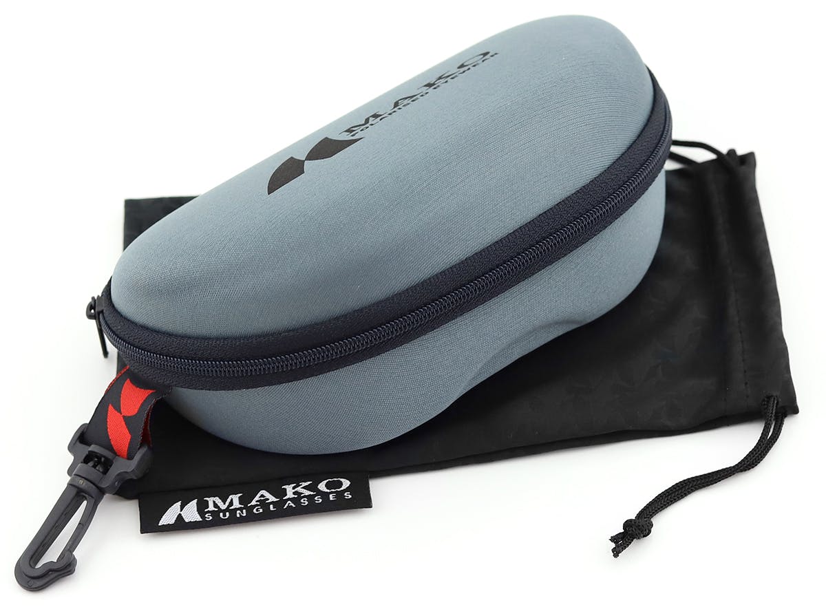 Mako Nemesis Black Grey Frame Glass HD Rose Green Lens Sunglasses