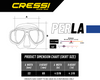 Cressi Perla Mexico Mask Snorkel Set Black Black