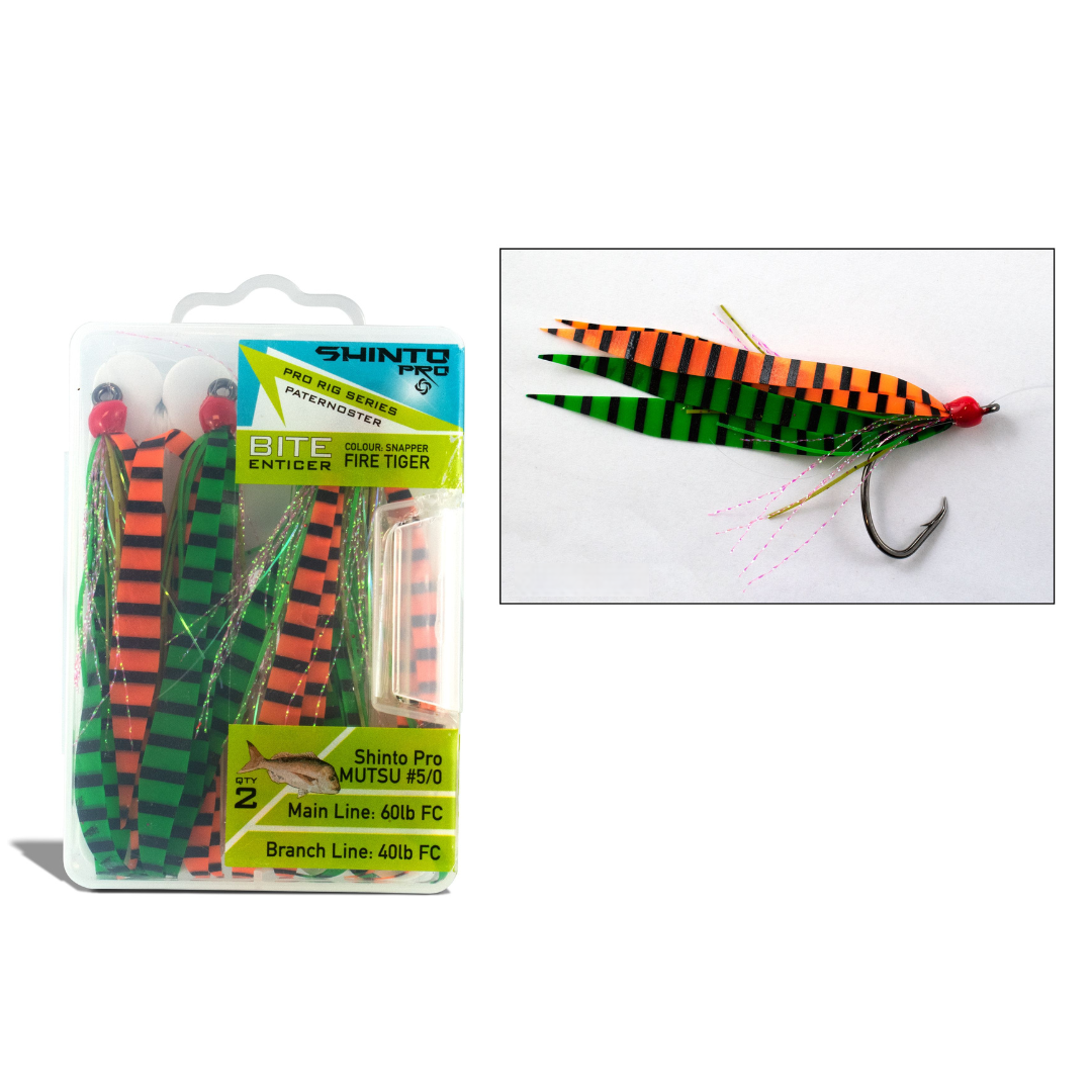 Shinto Pro Bite Enticer Paternoster Circle Hook Snatch Pre Tied Rig Large