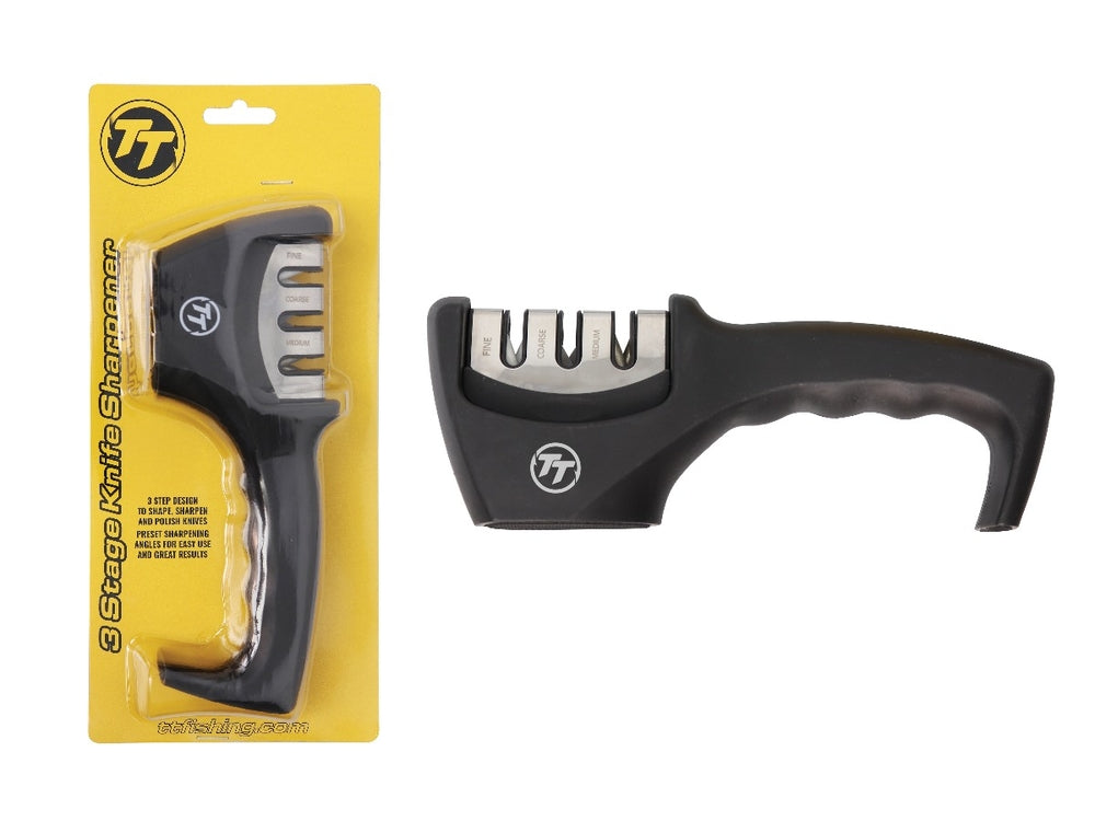 TT Tackle Tactics HD 3 Stage Knife Sharpener 5014