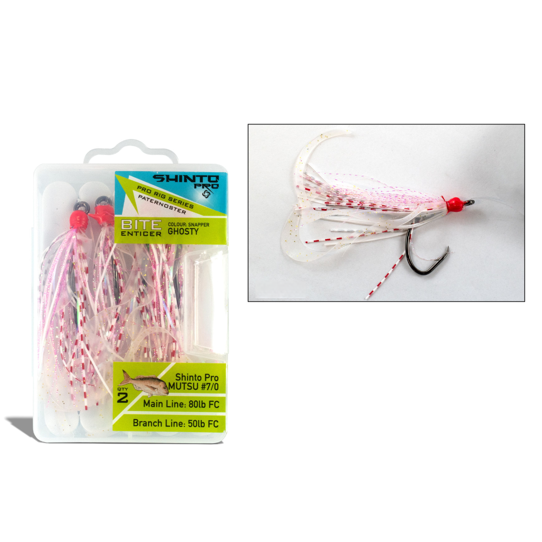 Shinto Pro Bite Enticer Paternoster Circle Hook Snatch Pre Tied Rig Large