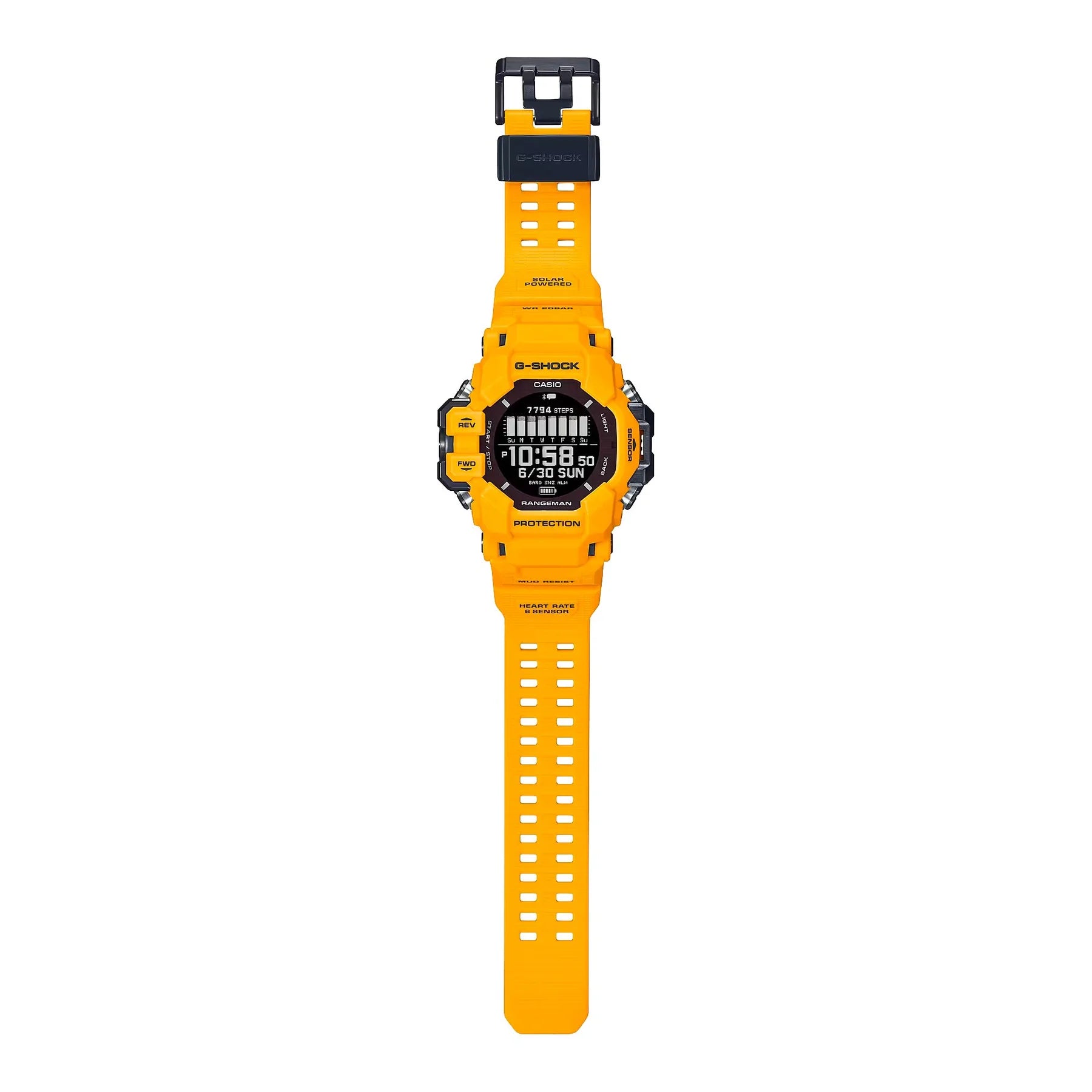 Casio G-Shock Master of G Rangeman GPS Solar Watch Yellow
