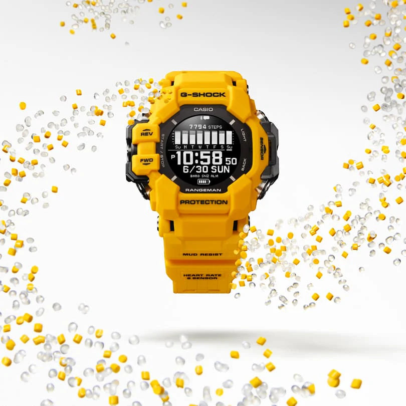 Casio G-Shock Master of G Rangeman GPS Solar Watch Yellow