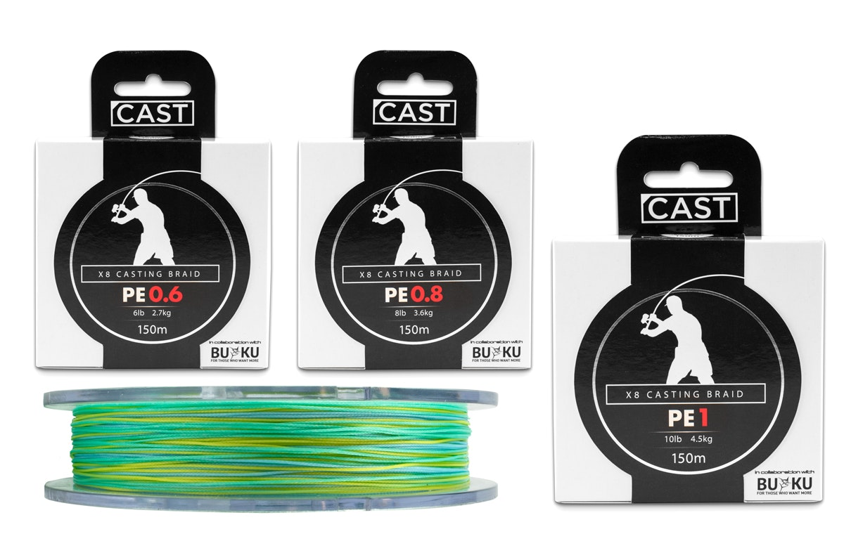 Buku Cast X8 Finesse Casting Braided Fishing Line BU119 150m