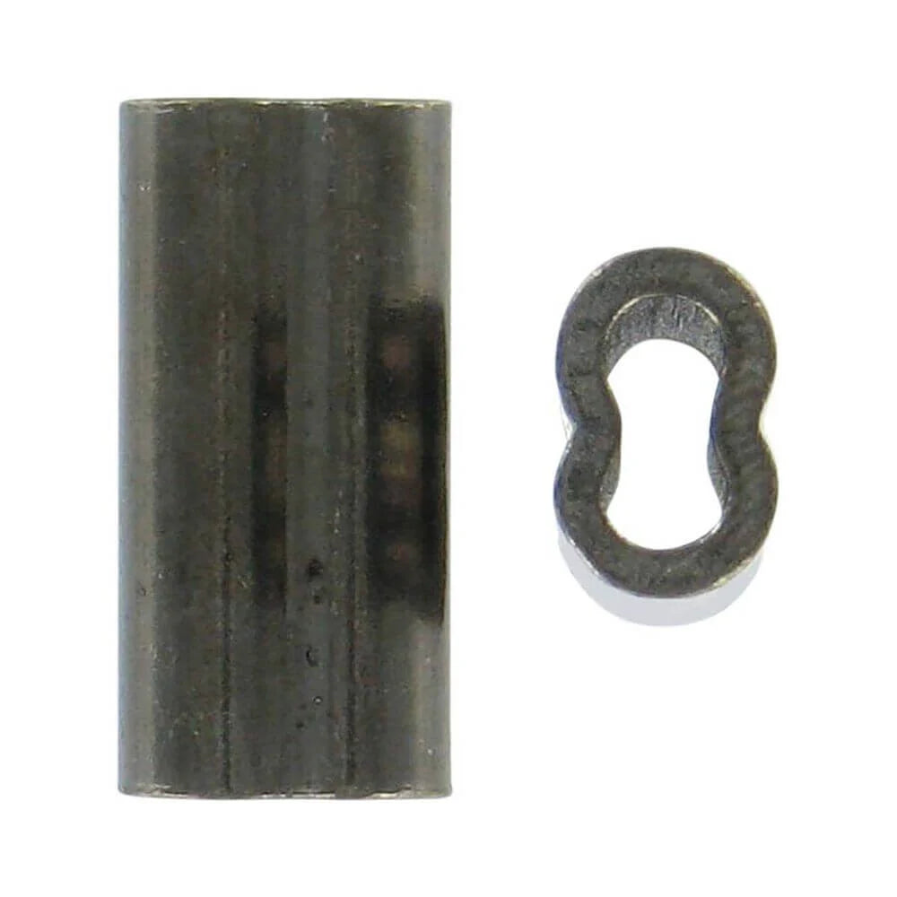 Shogun Double Copper Black Crimp Mega Bulk 1000 Pack