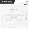 Cressi Fox Perforrmance Swimming Goggles