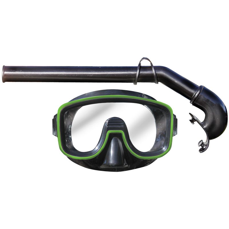 Land and Sea Kids Junior Lagoon Black Mask Snorkel Set