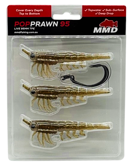 Mmd Pop Prawn Soft Plastic Lure 95mm