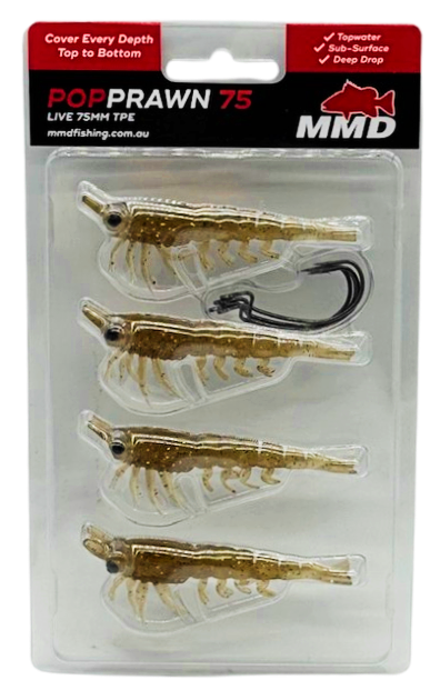 Mmd Pop Prawn Soft Plastic Lure 75mm