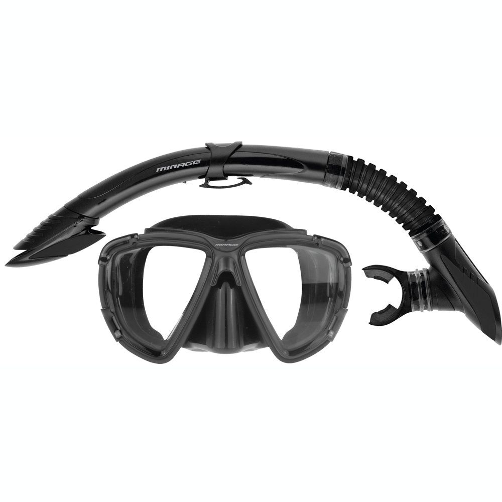 Mirage Platinum Gold Series Mask Snorkel Set