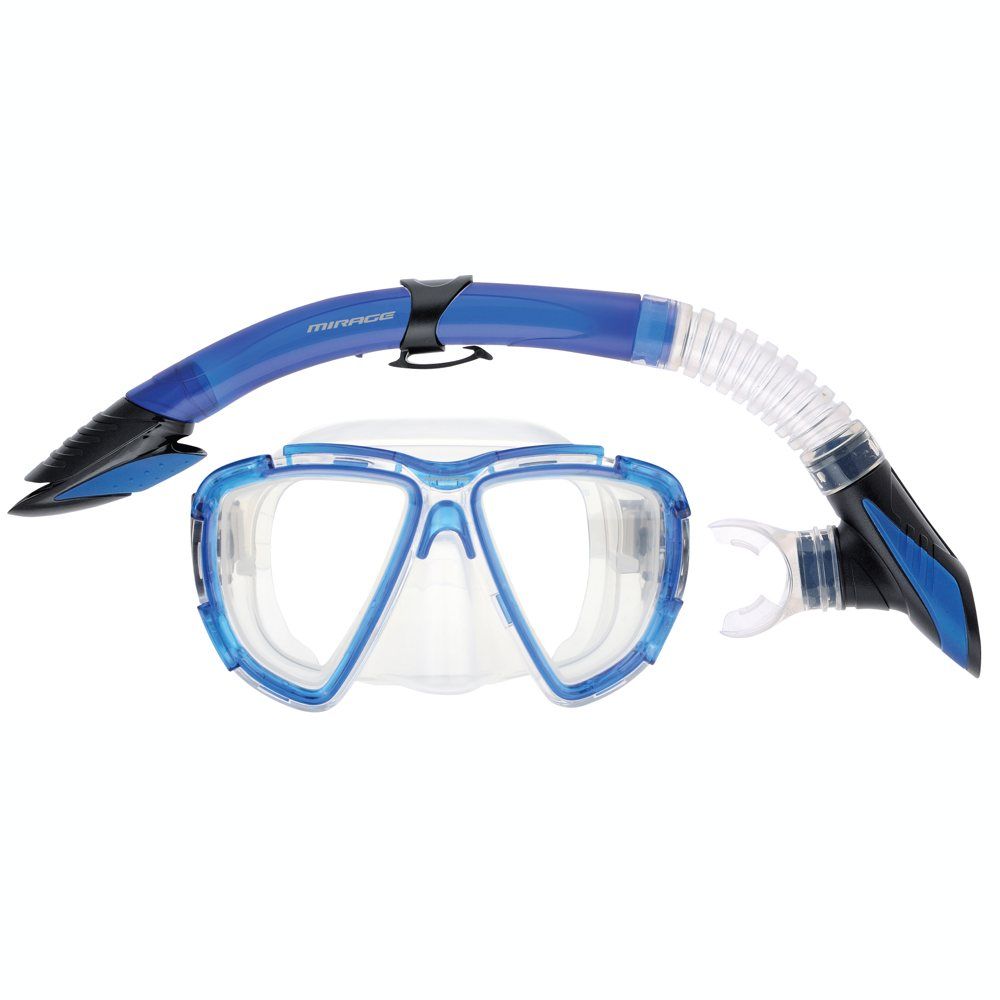 Mirage Platinum Gold Series Mask Snorkel Set