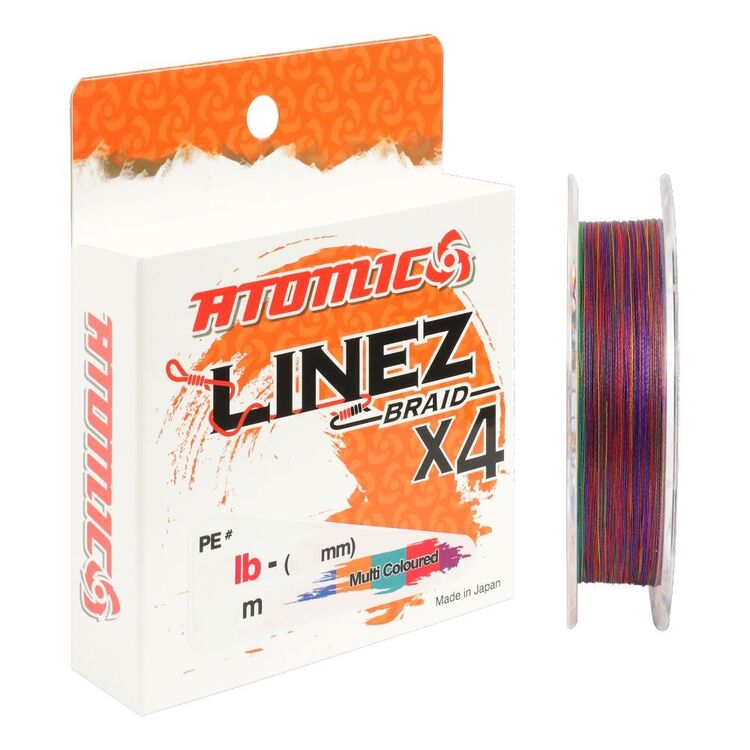 Atomic Linex X4 Multi Colour Braid 150m