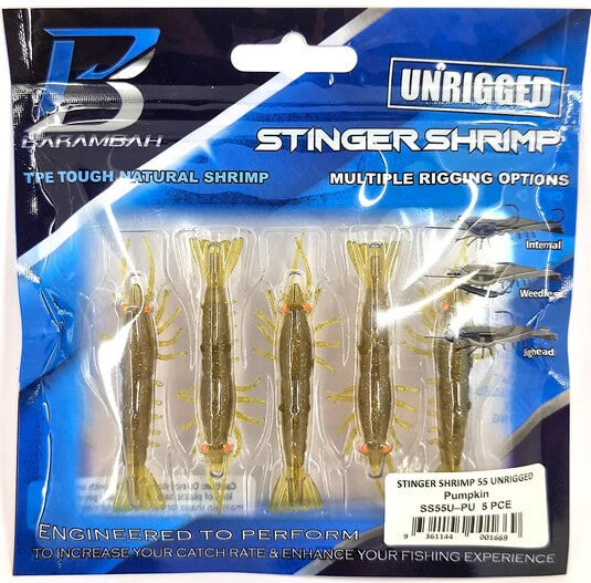 Barambah Stinger Shrimp Unrigged Soft Plastic Lure 55