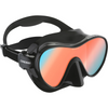 Cressi F1 Black Dive Mask Red Ultravision Lens