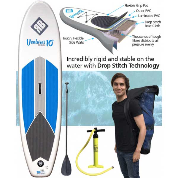 Redback Venturer Inflatable Portable SUP 10ft