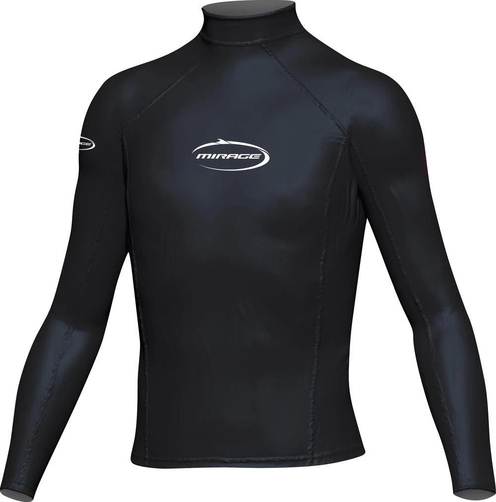 Mirage Rash Shirt Junior Kids Long Sleeve Black