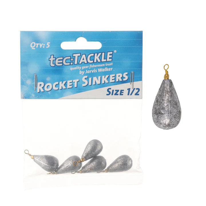 Jarvis Walker Rocket Sinker with Swivel Attached