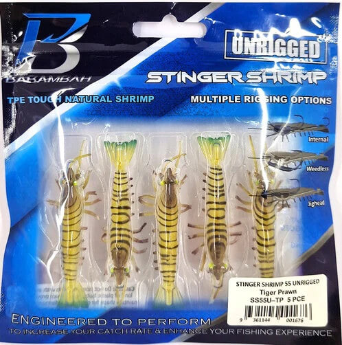 Barambah Stinger Shrimp Unrigged Soft Plastic Lure 55
