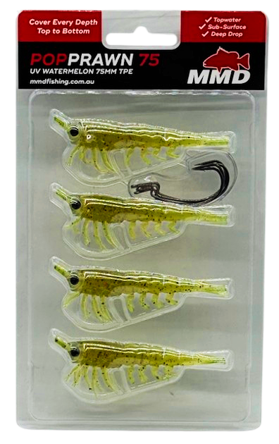 Mmd Pop Prawn Soft Plastic Lure 75mm