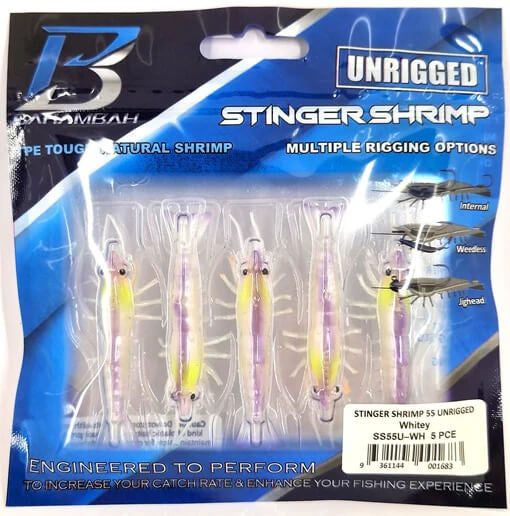 Barambah Stinger Shrimp Unrigged Soft Plastic Lure 55
