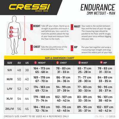 Cressi Endurance Man Wetsuit 3mm