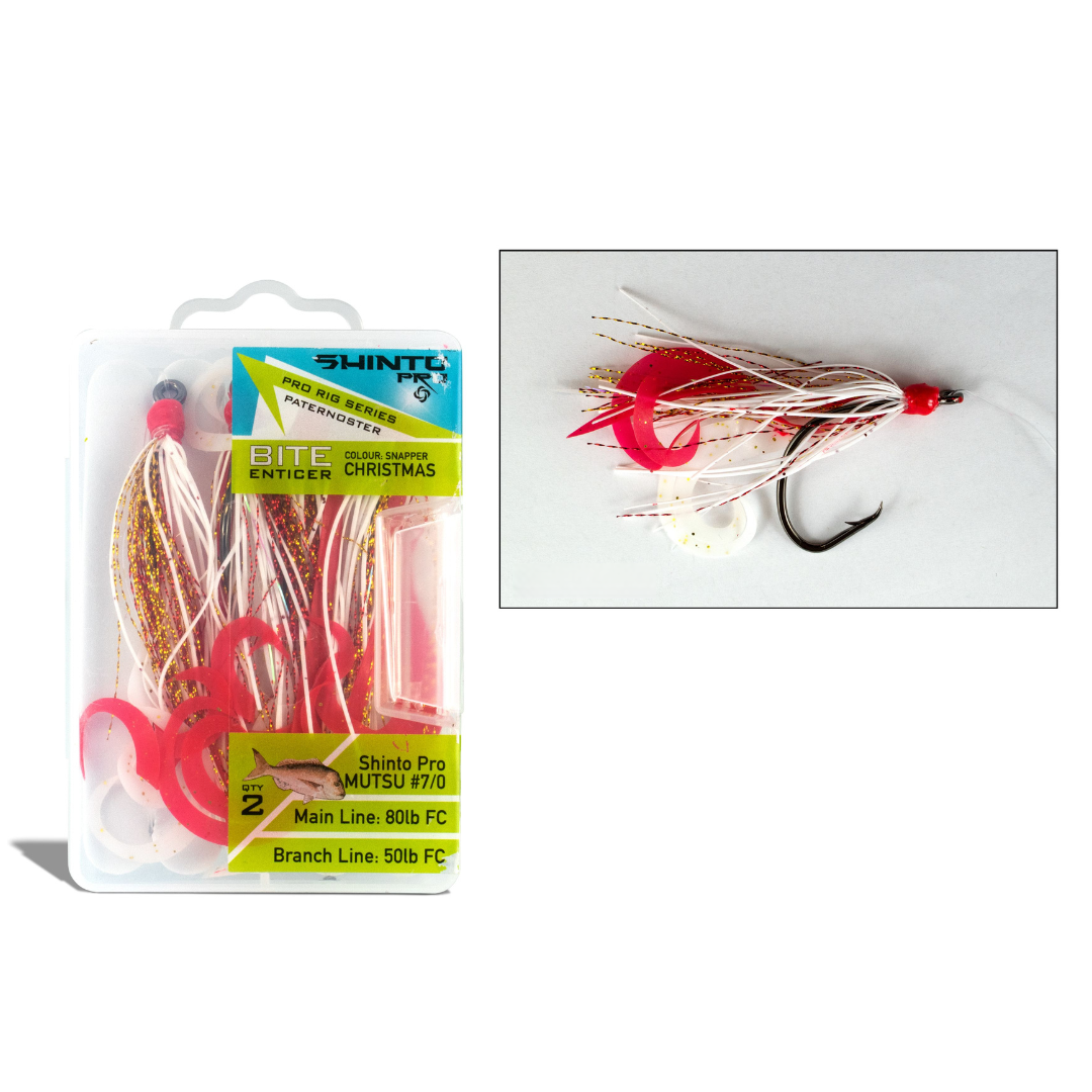 Shinto Pro Bite Enticer Paternoster Circle Hook Snatch Pre Tied Rig Large