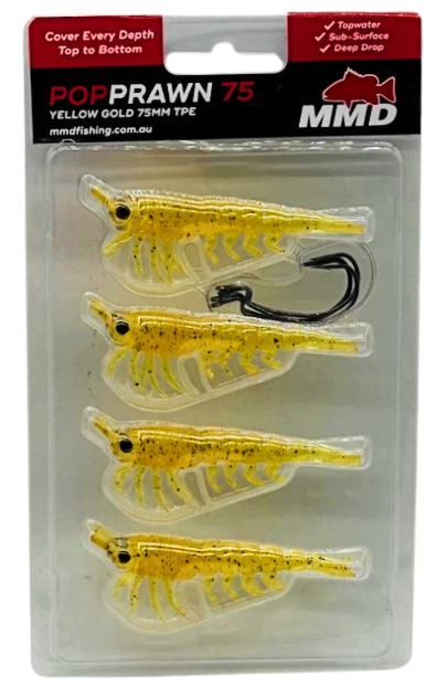 Mmd Pop Prawn Soft Plastic Lure 75mm