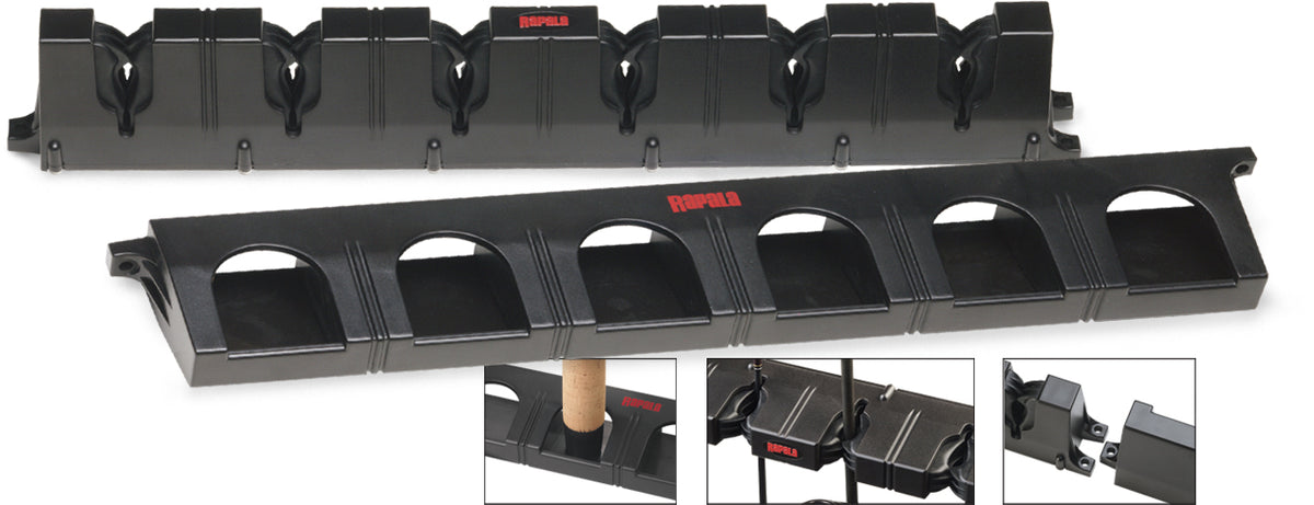 Rapala Deluxe Lock And Hold Rod Rack Holder - PGRH-6