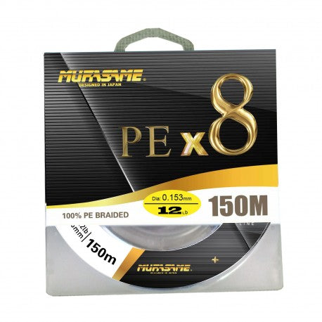 Murasame X8 PE 150m Lime Green Braided Fishing Line