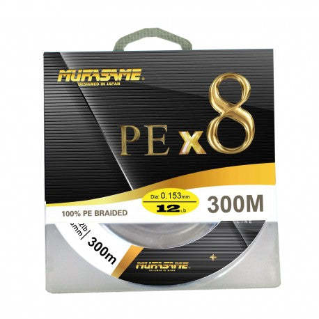 Murasame X8 PE 300m White Braided Fishing Line