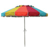 Beachkit Masquerade 240cm Premium Beach Umbrella with Sand Auger UPF50 - Citrus 10110CS