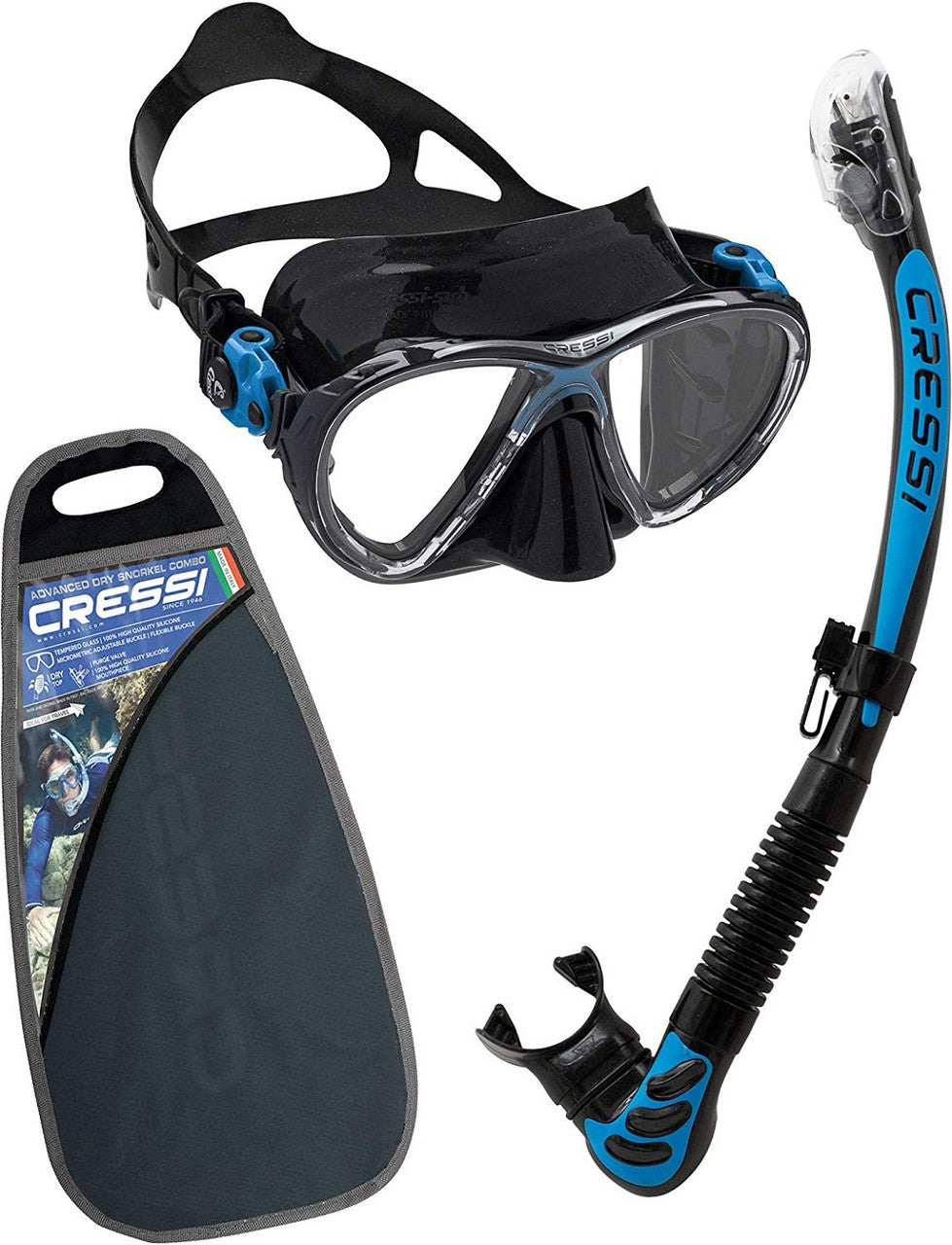 Cressi Big Eyes Evo Alpha Ultra Dry Mask Mask Snorkel Set