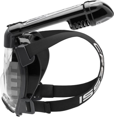 Cressi Duke Full Face Go Pro Camera Snorkel Mask Black Medium Large XDT015250