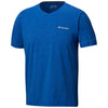 Columbia Tech Trail V Neck Mens Shirt Azul