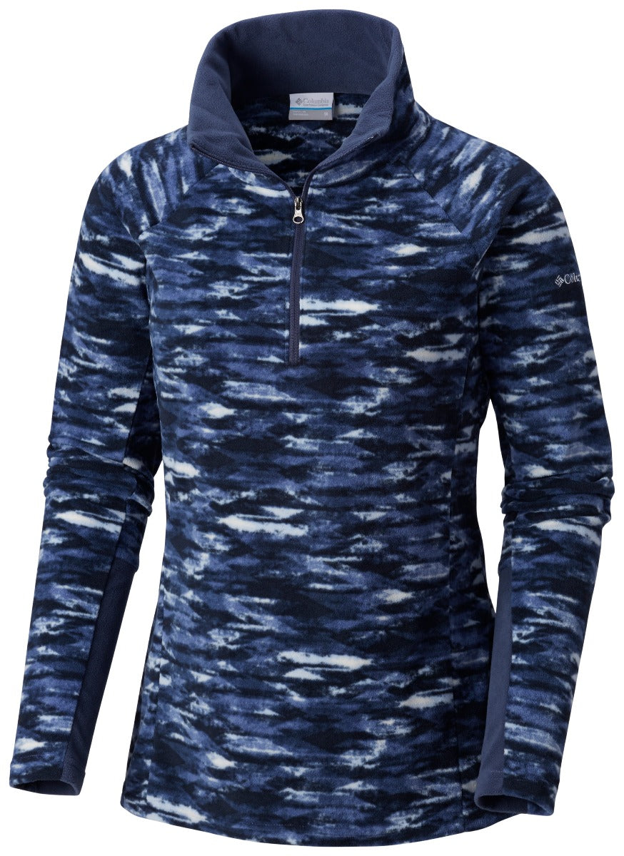 Columbia Glacial IV Print Half Zip Womens Pullover Eve Fractal