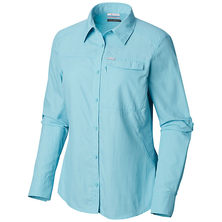 Columbia Silver Ridge 2.0 Long Sleeve Womens Shirt Clear Blue