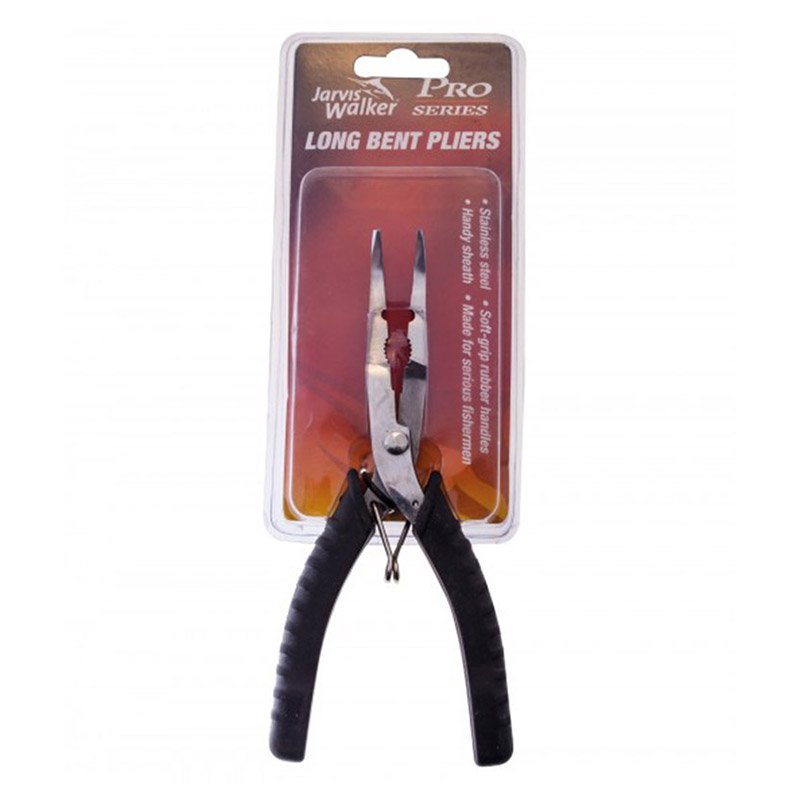 Jarvis Walker 6 Inch Long Bent Nose Stainless Steel Fishing Pliers