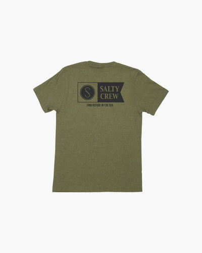 Salty Crew Alpha Short Sleeve Tee Forest Heather