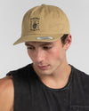 The Mad Hueys Let Us Live Twill Snapback Cap Hat Tan