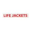 BLA Life Jacket Saftey Sticker Self Adhesive 226400