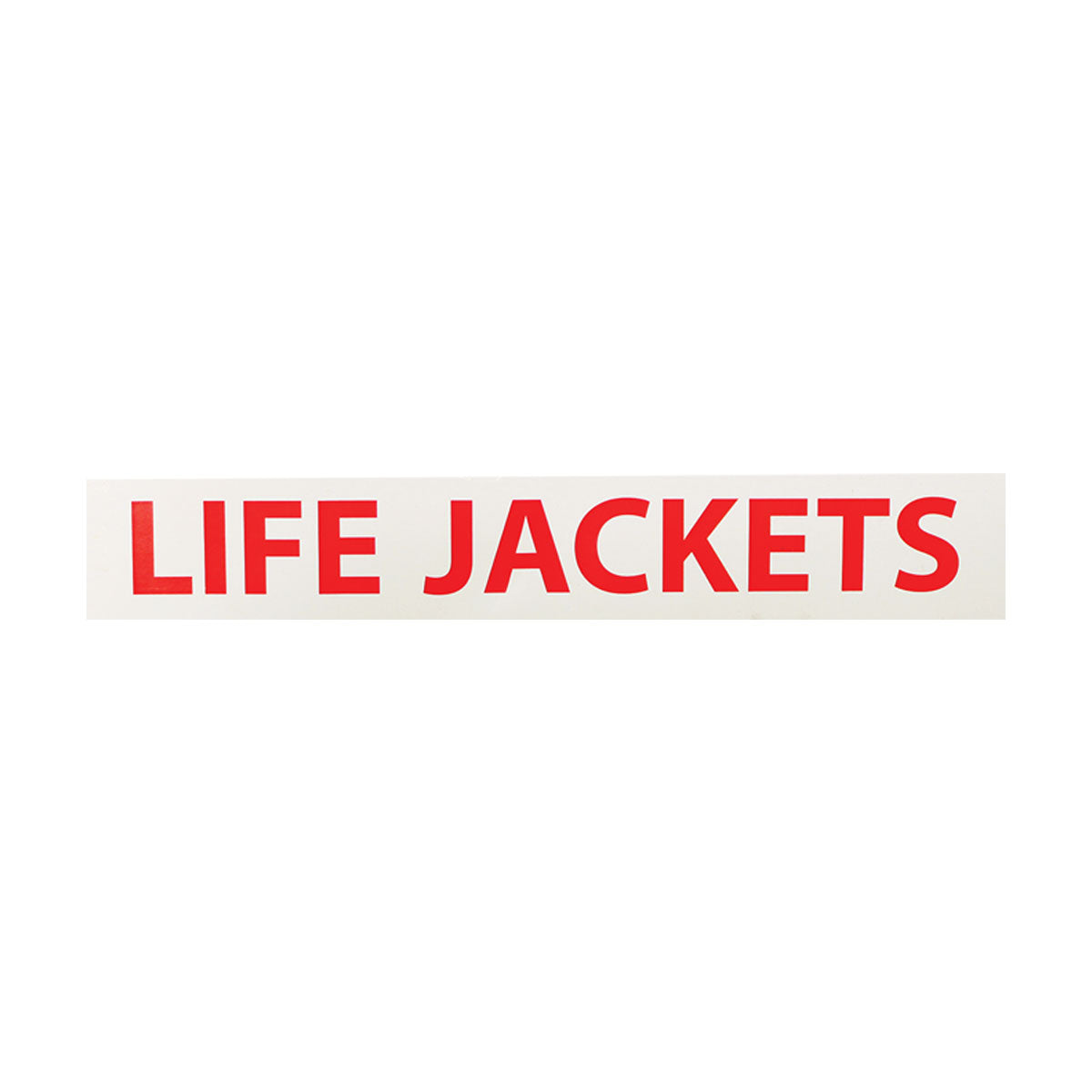 BLA Life Jacket Saftey Sticker Self Adhesive 226400