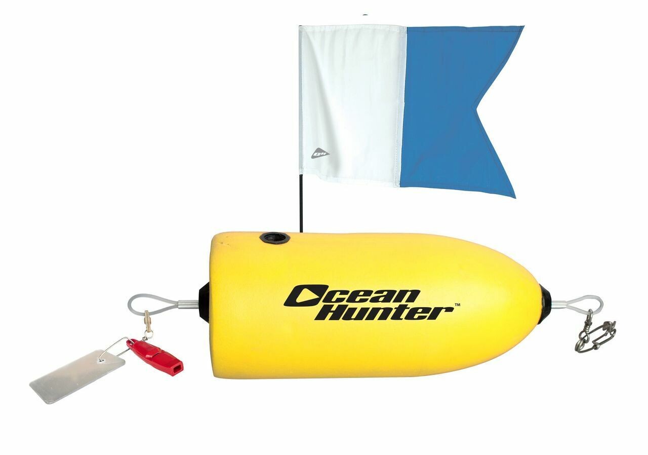 Ocean Hunter Hard Torpedo Foam Spearfishing Float Plus Flag FLOHTY