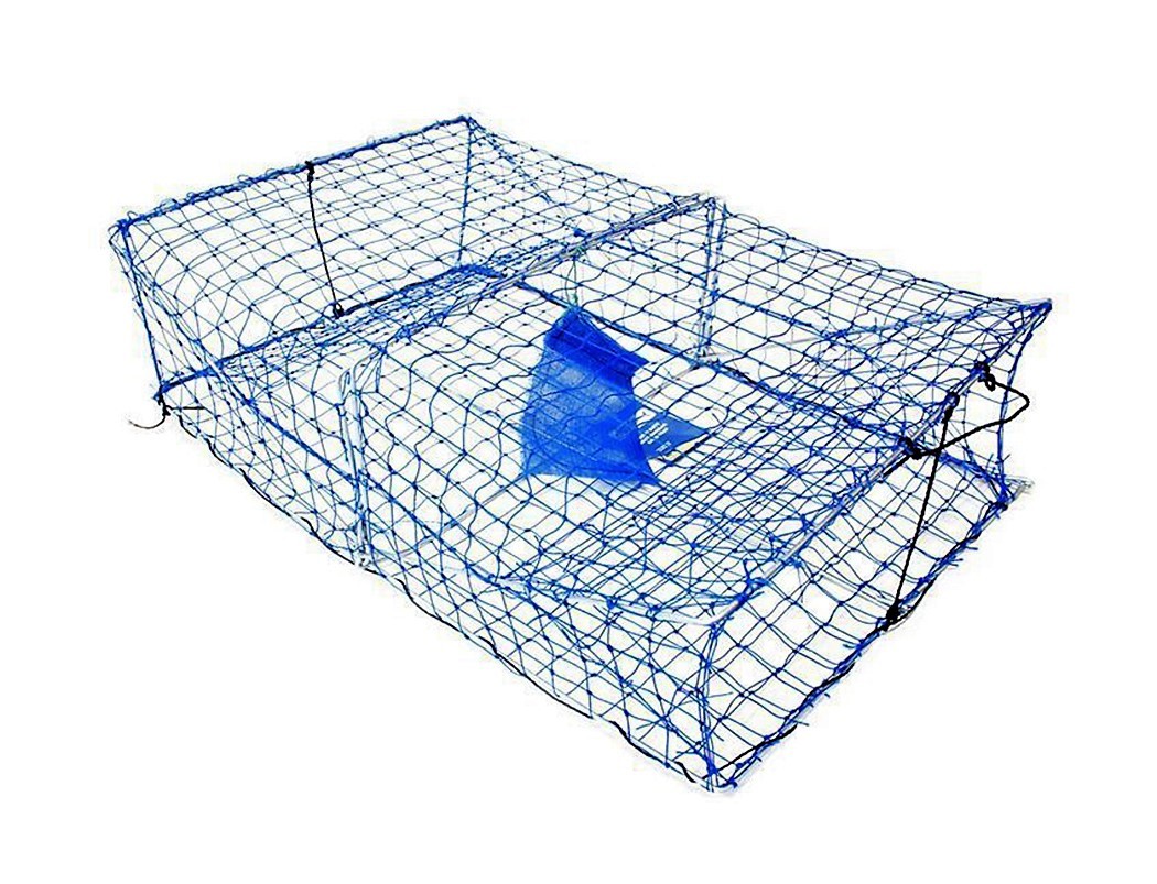 10 Pack Bulk Wilson Blue Heavy Duty Rectangular Crab Trap Pots