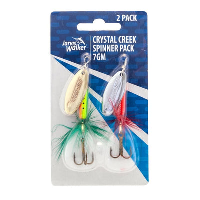 Jarvis Walker Crystal Creek Trout Spinner Lure Value Twin Pack