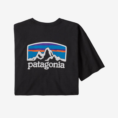 Patagonia 38501 Fitz Roy Horizons Responsibili-T Tee Shirt Black