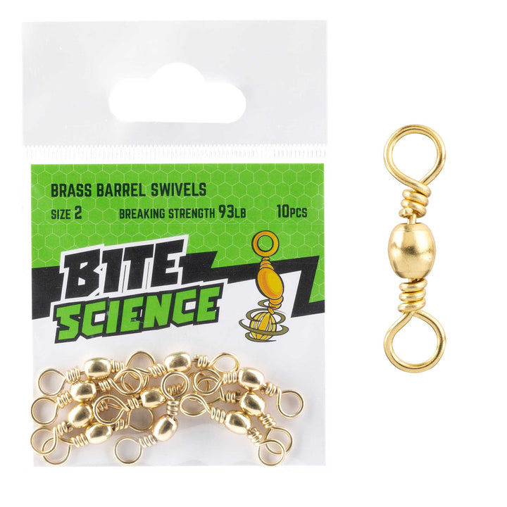 Bite Science Brass Barrel Swivel Value Pack
